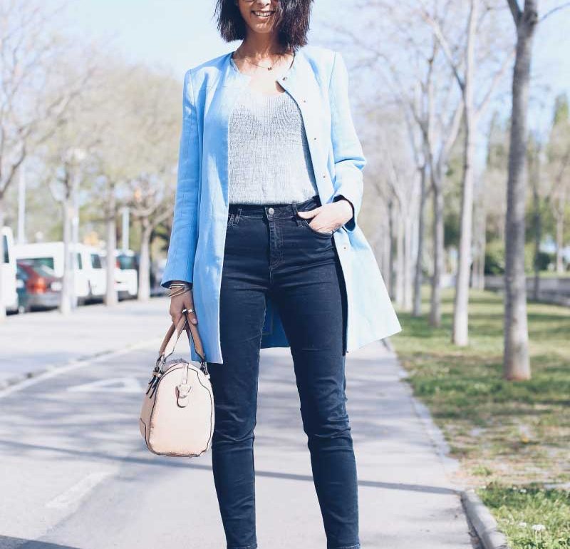 style-in-lima-baby-blue-kimod-top-zara-coat-topshop-high-waisted-jeans-blue-suede-mid-heels-nude-bag-indi-and-cold